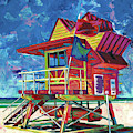 Colorful Lifeguard Station